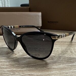 Burberry Black and Gold Sunglasses